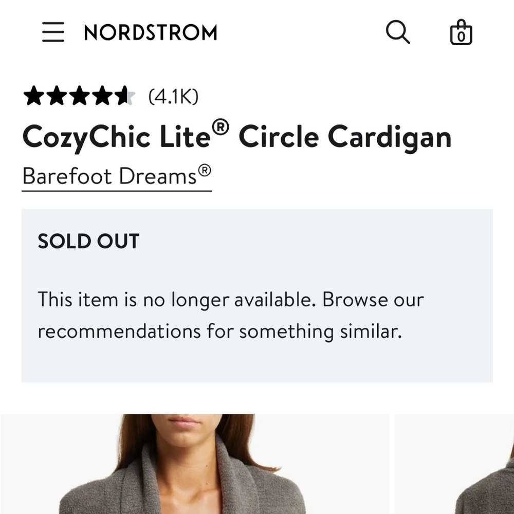 Barefoot Dreams CozyChic Lite® Circle Cardigan - Picture 6 of 6